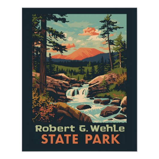 Poster Robert G. Wehle State Park - New York (Devant)