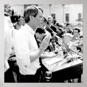 Poster Robert Kennedy Parle À Une Foule