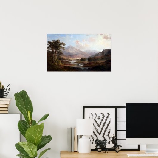 Poster Robert S. Duncanson Paysage écossais (Bureau à domicile)