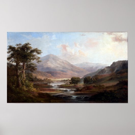 Poster Robert S. Duncanson Paysage écossais (Devant)