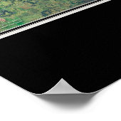 Poster Robert S. Kerr Lake Oklahoma Carte de l'affiche sa (Coin)