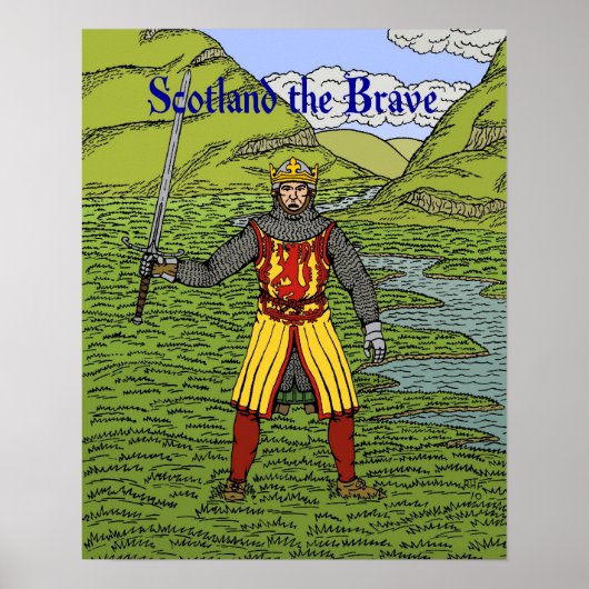 Poster Robert the Bruce Scotland the Brave (Devant)