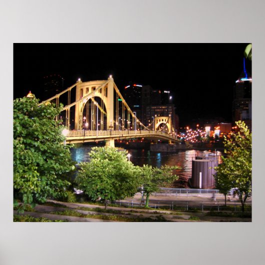 Poster Roberto Clemente Bridge - Pittsburgh, Pennsylvanie (Devant)