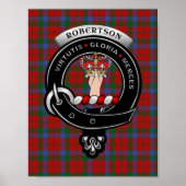 Poster Robertson Clan Badge 8.5x11 (Devant)