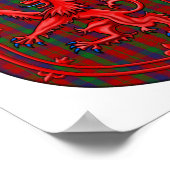 Poster Robertson Tartan Scottish Plaid Lion Rampant (Coin)