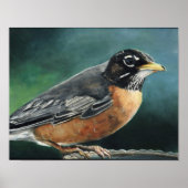 Poster Robin Bird Art Print (Devant)