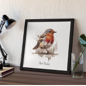 Poster Robin de Jardin de charme, coutume