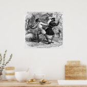 Poster Robin des Bois et le Tanner avec un quart de perso (Cuisine)