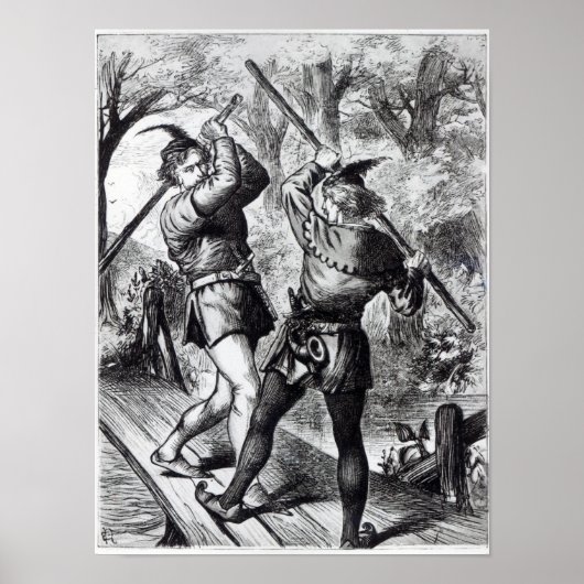 Poster Robin des Bois et Little John (Devant)