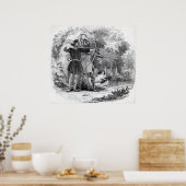 Poster Robin des Bois et Little John (Cuisine)