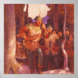 Poster Robin des Bois et ses joyeux compagnons vintage pa