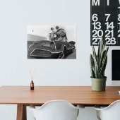 Poster Robin et Batman debout dans Batmobile