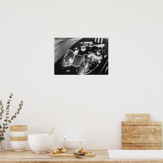 Poster Robin et Batman en Batmobile (Cuisine)