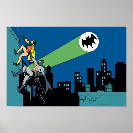 Poster Robin et Batman grimpent (Devant)