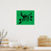 Poster Robin Ink Nom de la brosse (Cuisine)