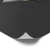 Poster Robin mignon avec Shamrock en caricature (Coin)