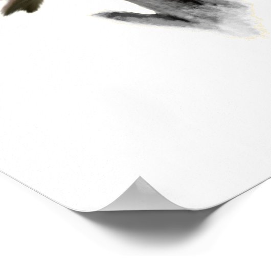 Poster Robin rose Imprimer (Coin)