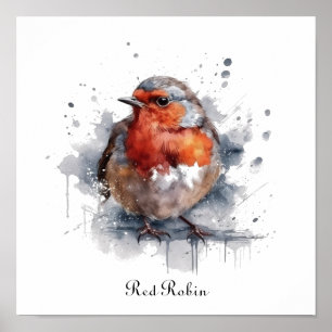 Poster Robin Serein, personnalisé