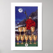 Poster Robin Tarot en bois - 8 tasses (Devant)