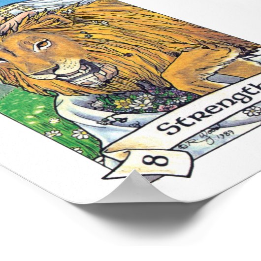 Poster Robin Tarot en bois - Résistance majeure 8 (Coin)