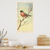 Poster Robin vintage (Cuisine)