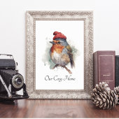 Poster Robin Winter Delight, personnalisé