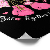 Poster Robinet rose Coquette Bow Gants Boxe Breast Canc (Coin)