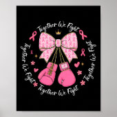 Poster Robinet rose Coquette Bow Gants Boxe Breast Canc (Devant)