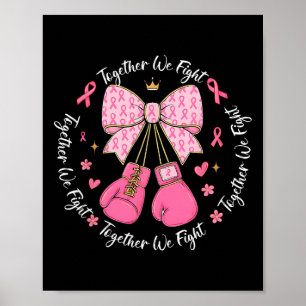 Poster Robinet rose Coquette Bow Gants Boxe Breast Canc