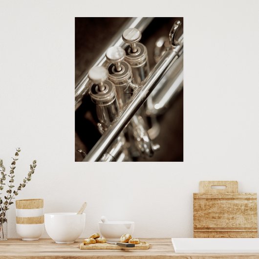 Poster robinets de trompette (Cuisine)