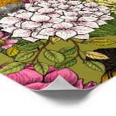 Poster Robins dans le jardin 2 (Coin)