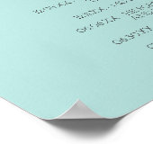 Poster Robin's Egg Blue Wedding Love Story (Coin)
