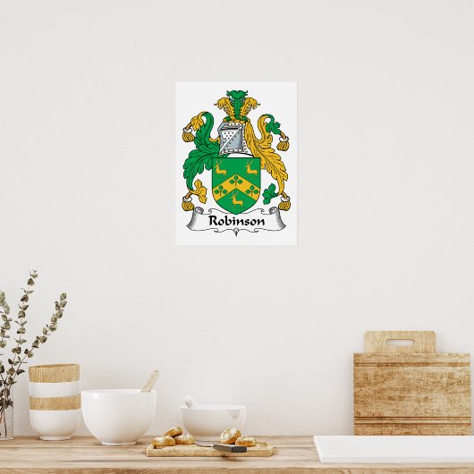Poster Robinson Family Crest (Cuisine)