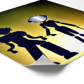 Poster Robo-Pup futuriste : une torsion de la science-fic (Coin)