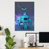 Poster Robos de jouets sur l'impression d'attaque (Bureau à domicile)