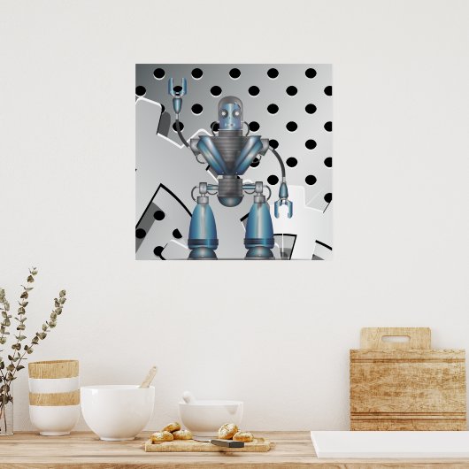 Poster Robot (Cuisine)