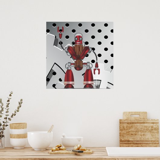 Poster Robot (Cuisine)
