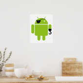 Poster Robot Android puissant pirate (Cuisine)