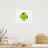 Poster Robot Android puissant pirate (Cuisine)