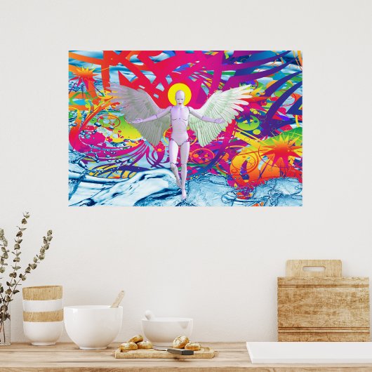 Poster Robot Angélique (Cuisine)