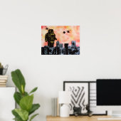 Poster Robot attack (Bureau à domicile)