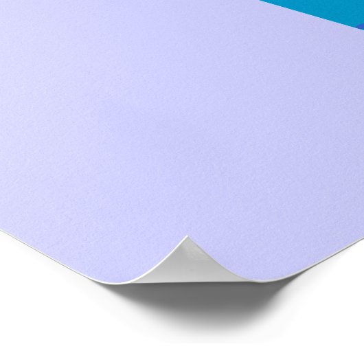 Poster Robot bleu (Coin)