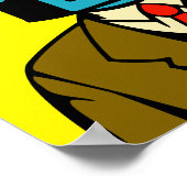 Poster Robot bleu (Coin)