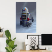 Poster Robot de jouets rétro Numéro 7 Imprimer (Bureau à domicile)