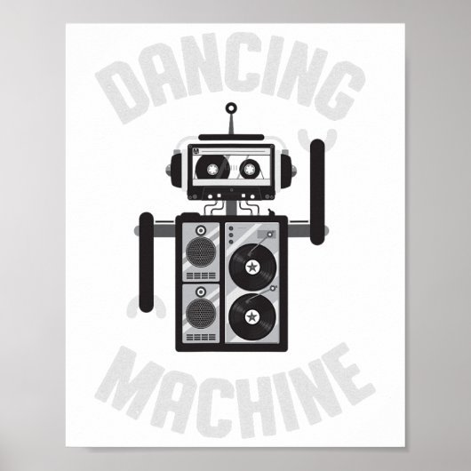 Poster Robot De Machine À Danse Pour Garçons Et Filles (Devant)