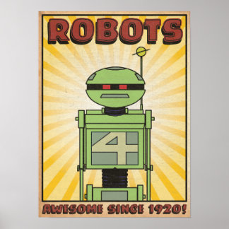Poster "ROBOT" du lac d'automne