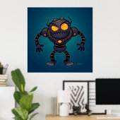 Poster Robot en colère (Bureau à domicile)