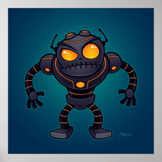 Poster Robot en colère (Devant)