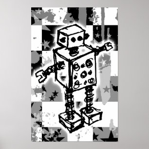 Poster robot esquissé