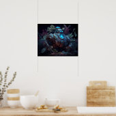 Poster Robot et Plantes dystopiques (Cuisine)